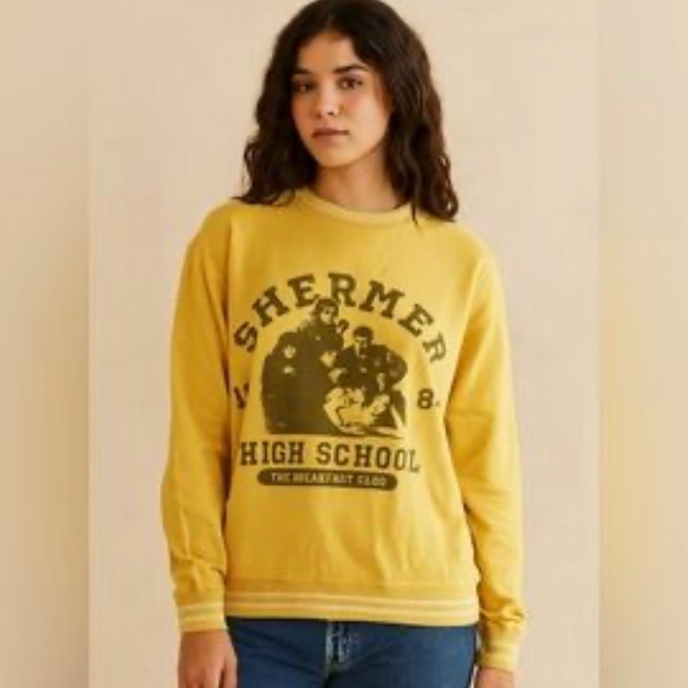 The Breakfast Club Shermer High School 1984 Graphic Sweatshirt, Size Medium
